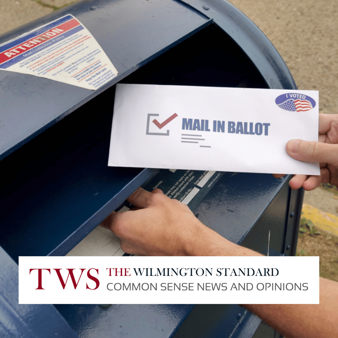 Ballot being put in the mail