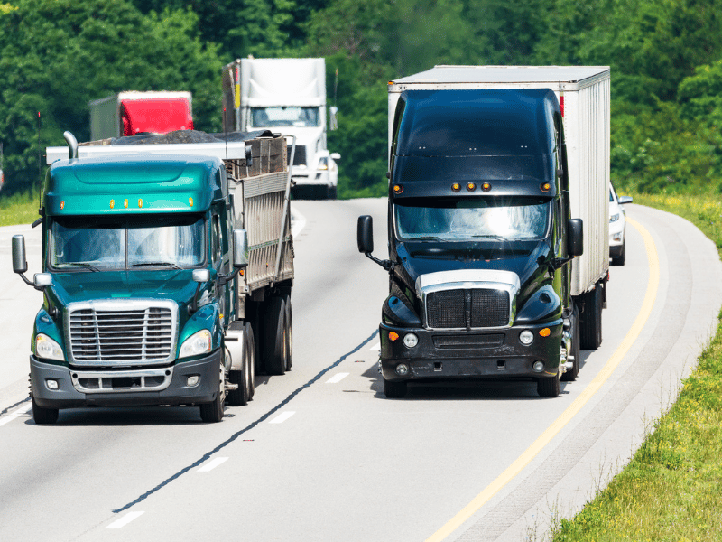 Trucks On The Highway