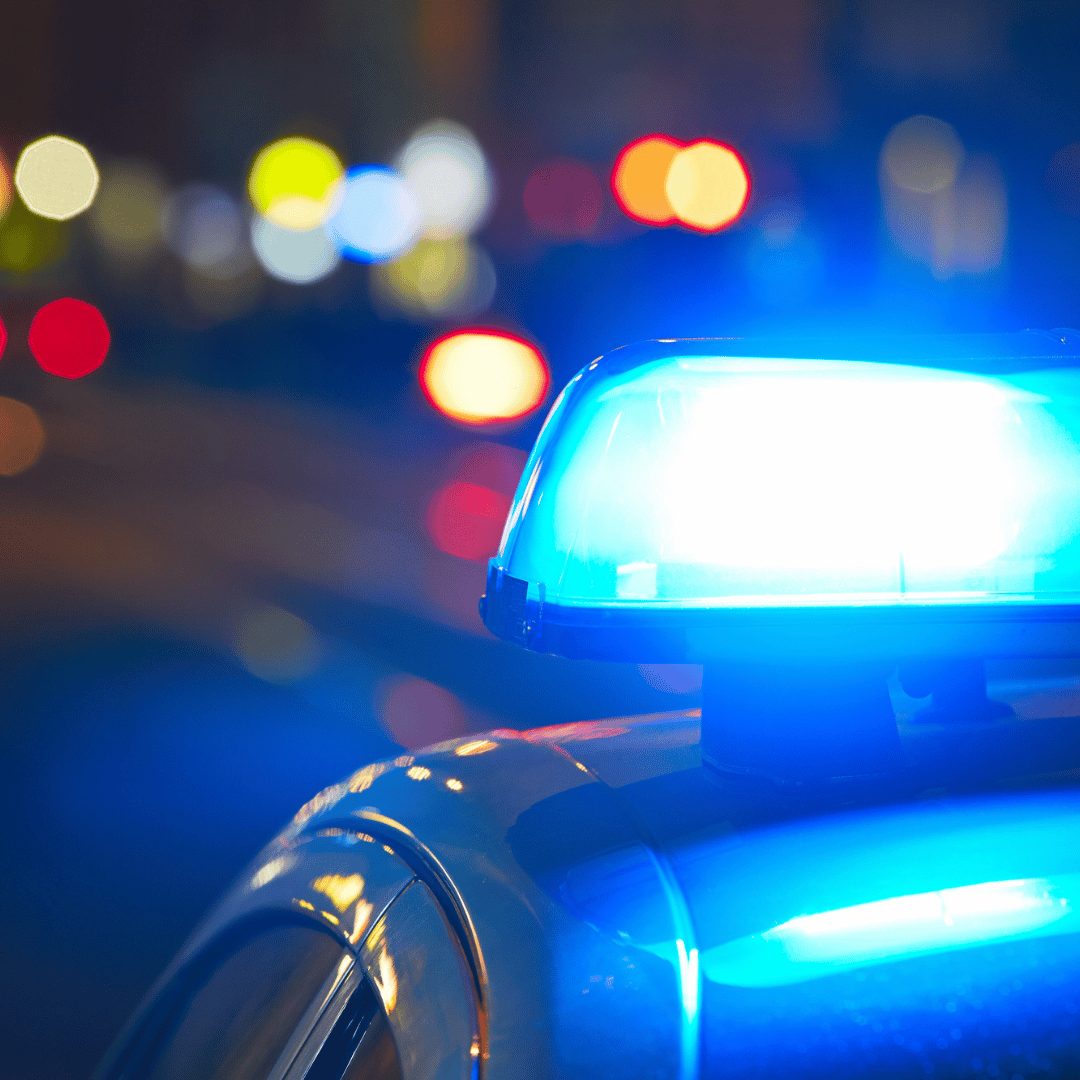 Police Cruiser With Lights