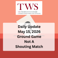 Ground Game Not A Shouting Match - Daily Update May 15, 2026