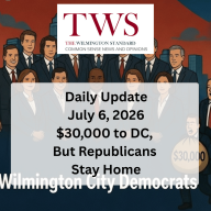 Thirty-Thousand to DC, But Republicans Stay Home - July 6, 2026